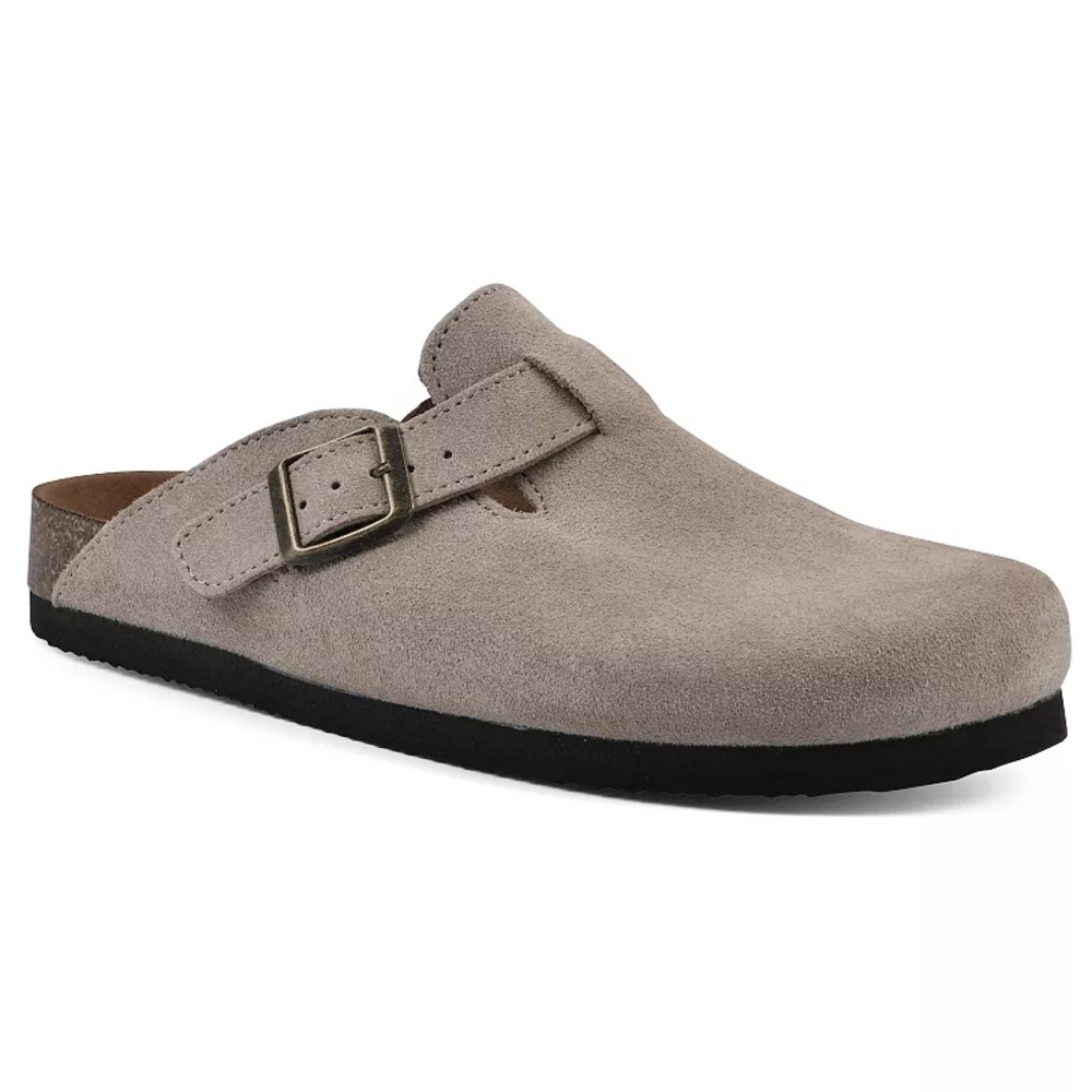 Cliffs by WHITE MOUNTAIN Taupe Suede Mules